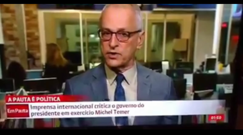 Globo sem opção divulga reação negativa da imprensa internacional ao golpe