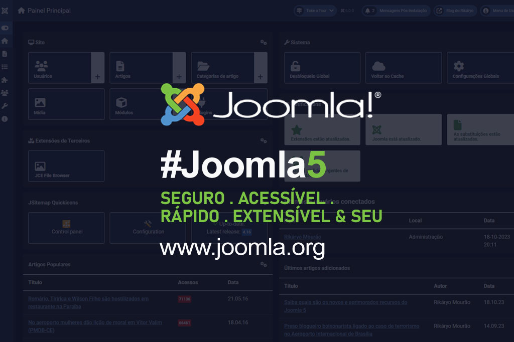 Saiba quais são os novos e aprimorados recursos do Joomla 5